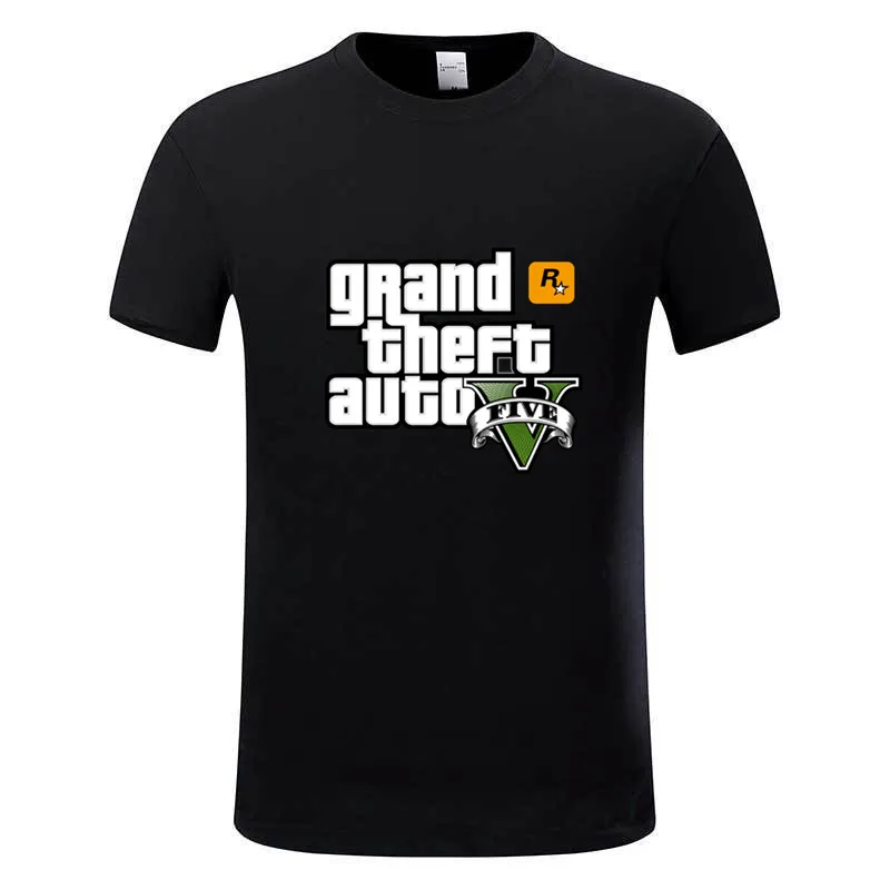 Game Gta 5 Cotton T shirts Grand Theft Auto T shirt Camisetas Hombre