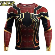 Zuoxiangru Мужская рубашка для бега, Мужская футболка с цифровой печатью, круглый вырез, свободный длинный рукав, мужская спортивная одежда для зала, фитнеса