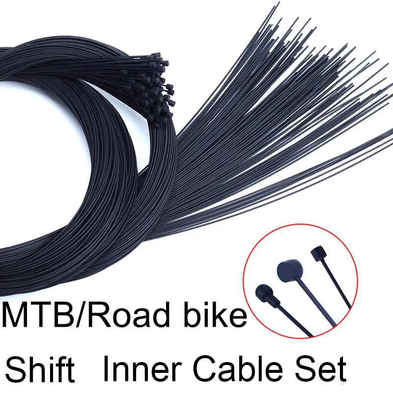 2Pcs Teflon Coated Shift Cable Set For MTB bike Road Bicycle Shifting