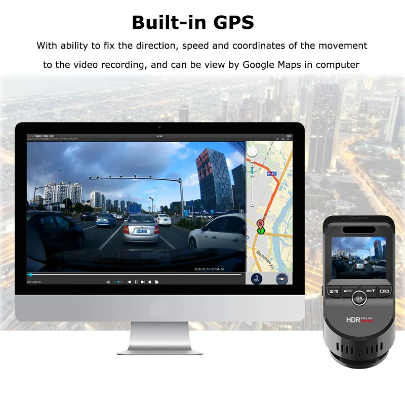 MAOZUA DVR trasera Último frontal Stop118 1080P grabadora GPS/WIFI 4K 2160P de pulgadas visión coche vídeo descuento Cámara nocturna 2 con soporte 6 MAOZUA DVR trasera Último 6