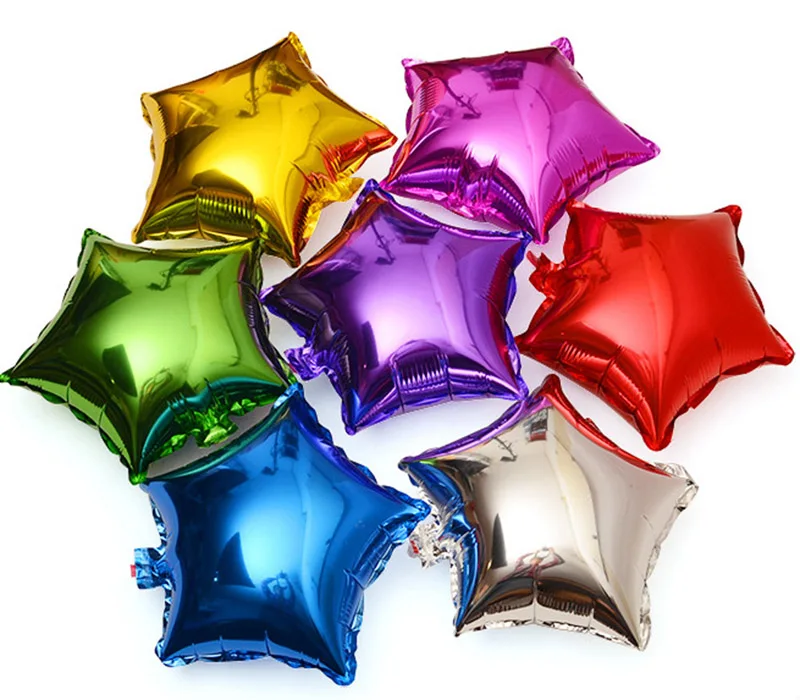 

PHLUMY 10pcs 10 Inch Star Balloons Happy Birthday Decoration Wedding Balloon Party Decorations Helium Balloon Foil Ballonnen