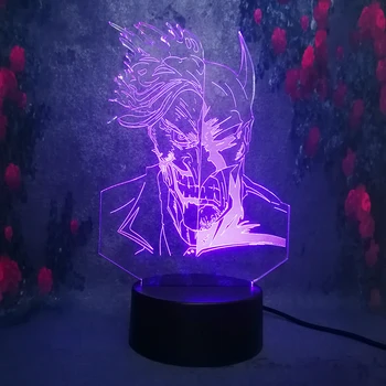 

Free shiping 3D Clown Batman Night Light Led Usb Remote Touch 7 colors Change Xmas Illusion Lamp Kids Toys Gifts Bedroom Light