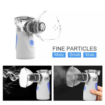 

Portable Nebulizer Hand-Held Mini Ultrasonic Atomizing Machine USB Phlegm Reducing Cough Relieving Mist Inhaler Machine For Kids