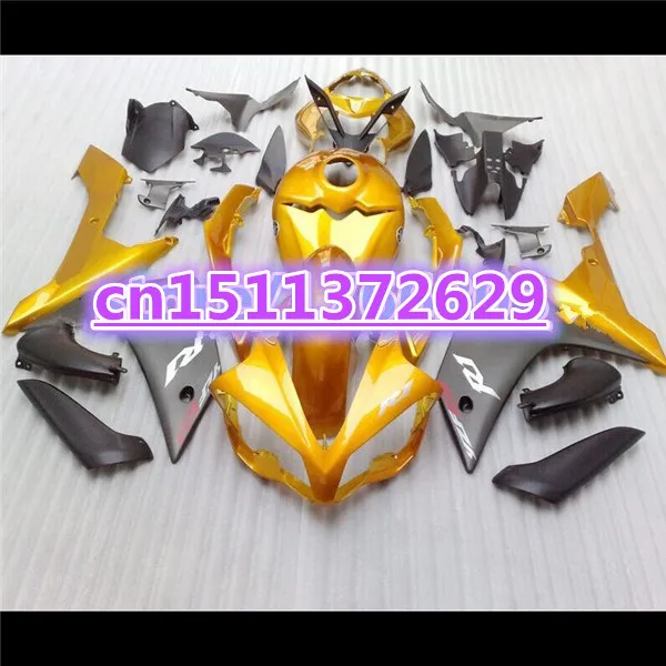 Новинка 100% обтекатели для YZF R1 07 08 YZF-R1 07-08 золотой черный YZF1000 2007 2008 комплекты