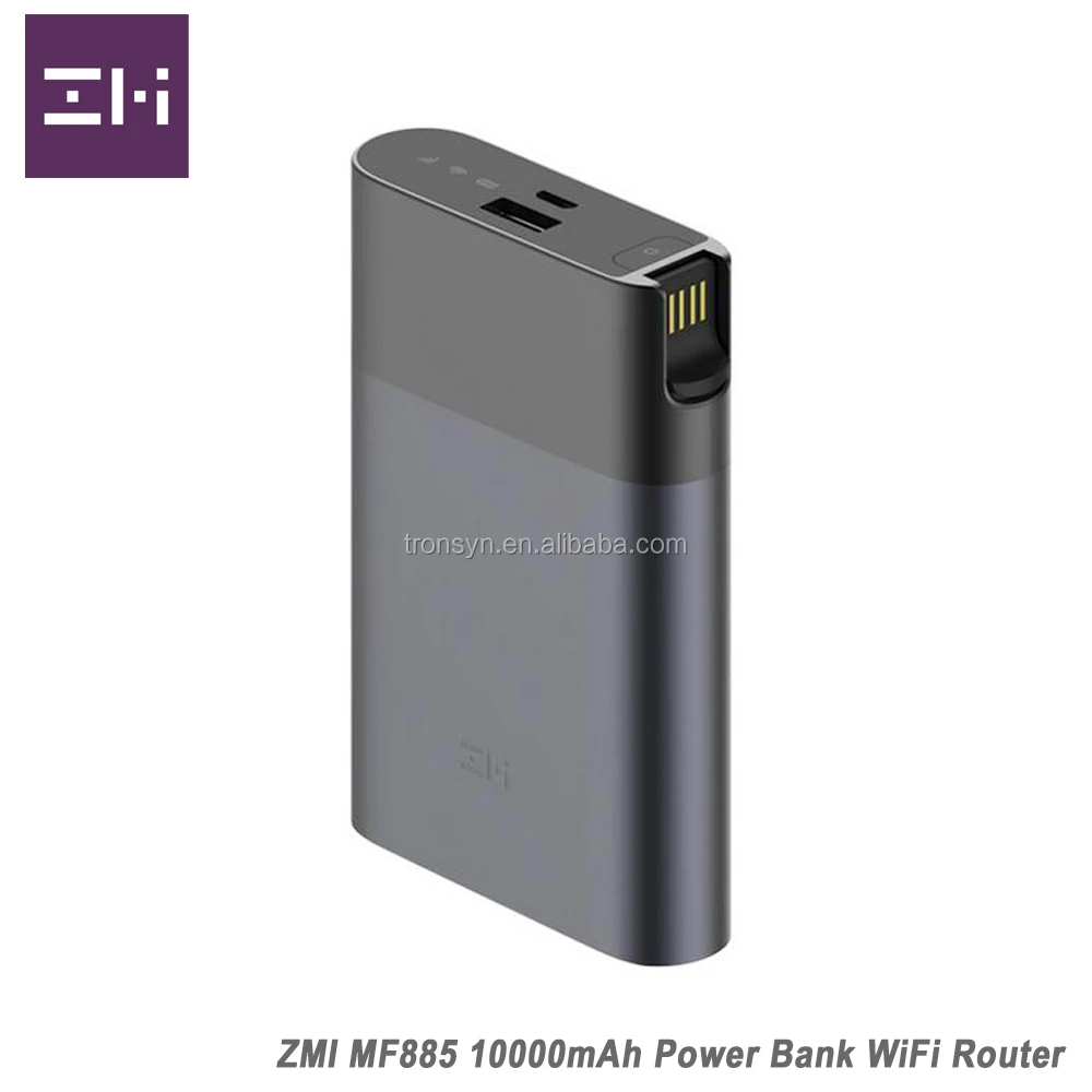  ZMI MF885 3G 4G Power Bank WiFi Router With 10000mAh Battery And Support QC2.0 Fast Charge