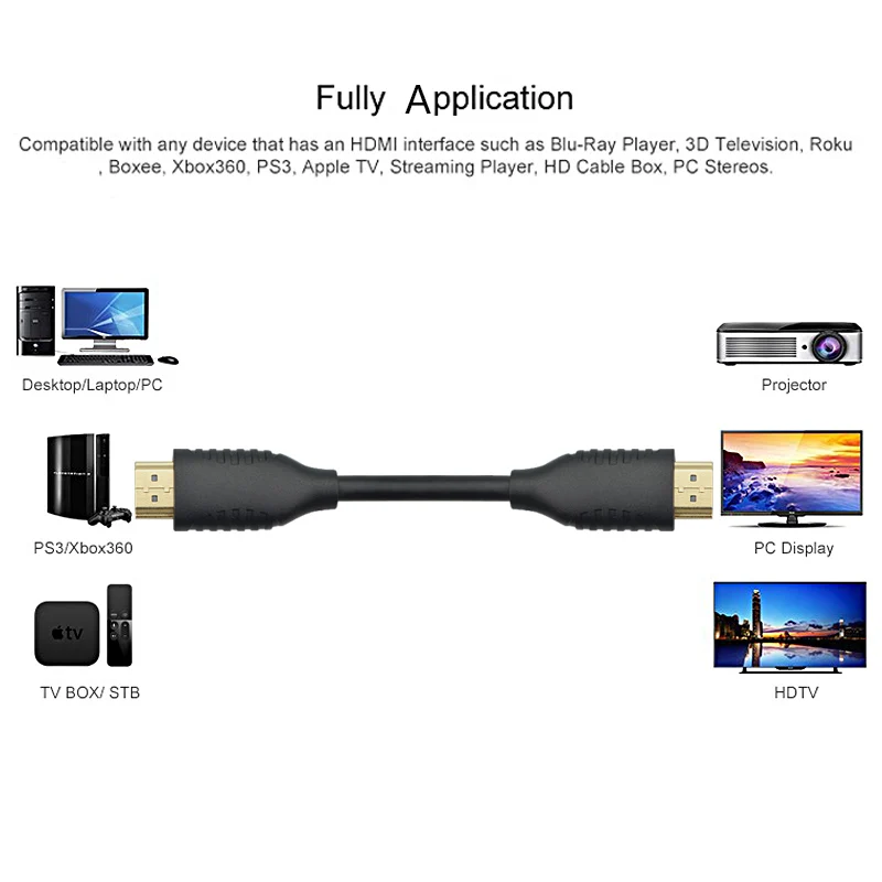 Высокоскоростной кабель HDMI 1 4 1080P 3D для HDTV позолоченное соединение с красной