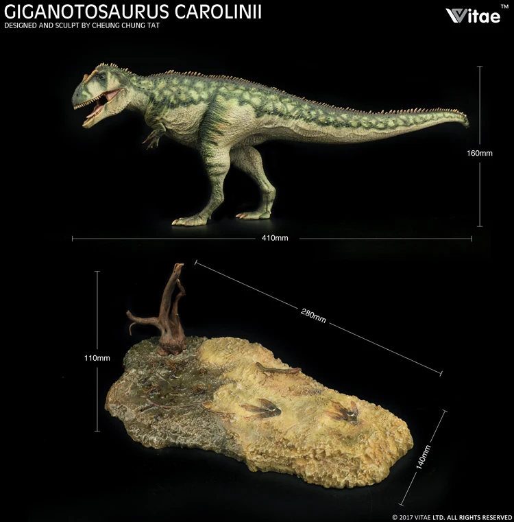 Предпродажа, биография Юрского периода, гиганотозавр, Carolinii, дошкольные животные, 1:35, модель динозавра 42 см