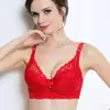 2022 Sexy Full Lace Women's Bras Push Up Coverage Flower Adjustable  Intimates Bowknot Underwear Plus Size ► Photo 2/6