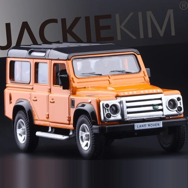 Точная имитация эксклюзивный Diecasts& Toy Vehicles: RMZ городской автомобиль Стайлинг Defender внедорожный 1:36 сплав модель автомобиля SUV тяните назад Автомобили - Цвет: Оранжевый