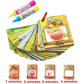 

Coolplay Water Drawing Card 26 Alphabet Coloring Book & 2 Magic Pen Letter Card Painting Board English Learning Educational Toys