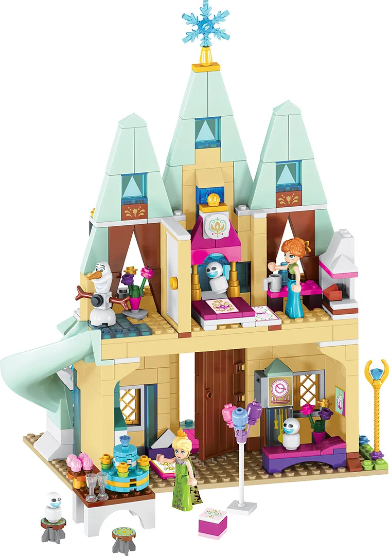 Disney Toys Frozen Elsa Anna Arendelle Castle Celebration Model Building Block Bricks Toy Birthday Gift For Childrens Disney Toys Frozen Elsa Anna Arendelle Castle Celebration Model Building Block Bricks Toy Birthday Gift For Childrens