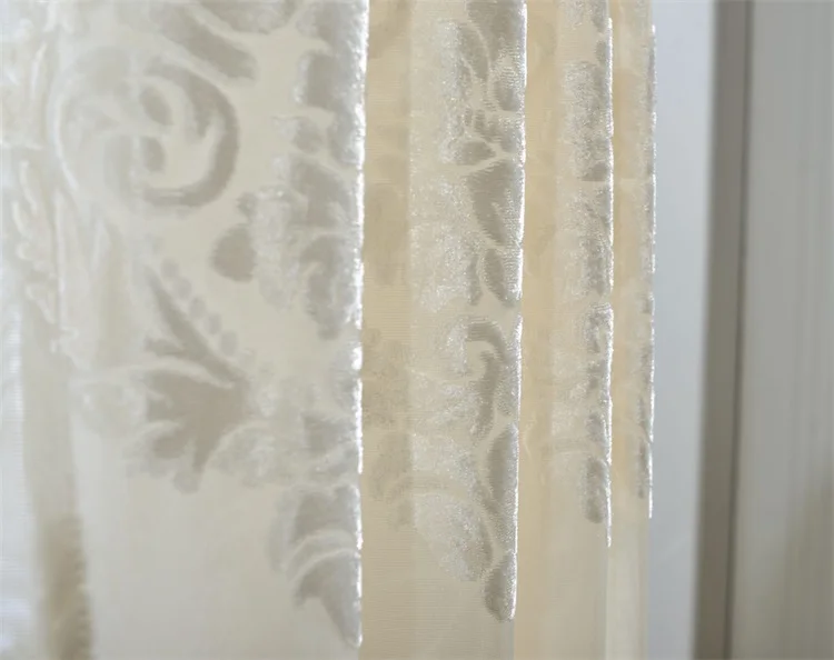 Однотонная Роскошная бархатная затемненная оконная занавеска с бисером для гостиной, спальни, в стиле принцессы, для свадьбы/украшения дома T67#4