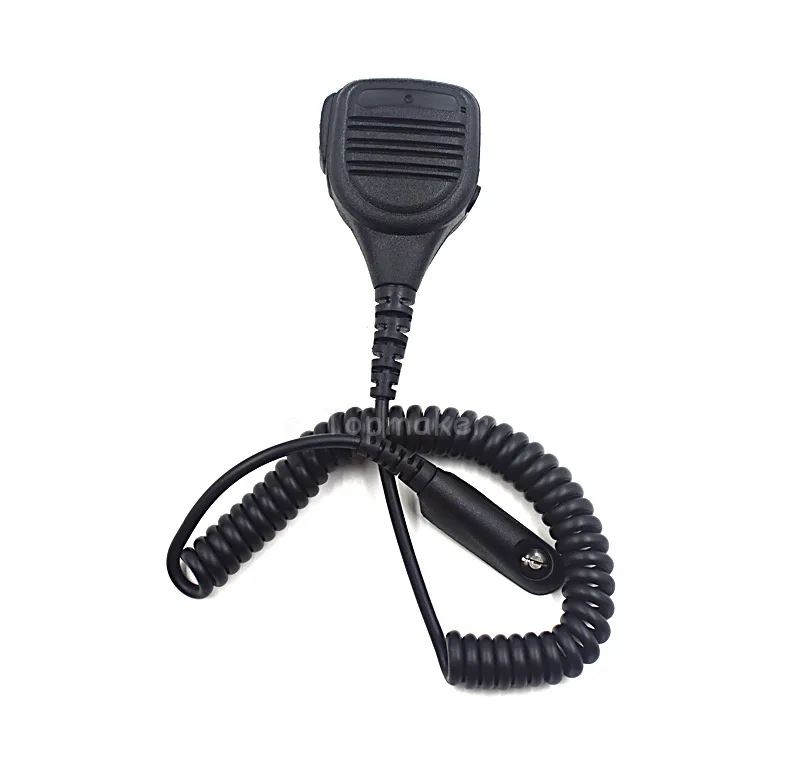 Altavoz resistente al agua micrófono para Motorola Walkie GP328 radio de dos vías Negro Altavoz resistente al agua micrófono para Motorola Walkie GP328 radio de dos vías Negro