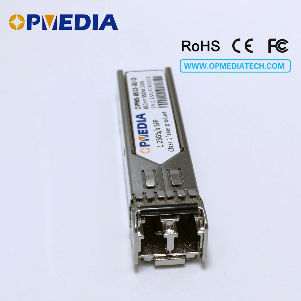 1000BASE-SX, 1,25G SFP трансивер, 850nm 550 m, оптический модуль, разъем LC, MMF, DDM, GLC-SX-MM, совместимый с оборудованием huawei