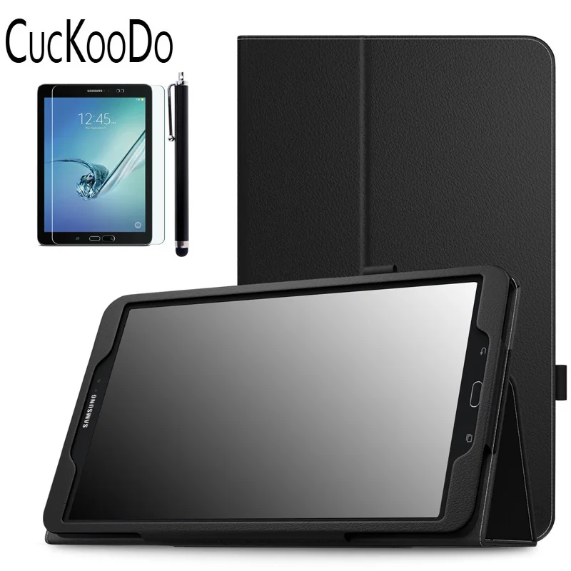 

CucKooDo Slim Folding Cover Case for Samsung Galaxy Tab S3 9.7 Inch 2017 Version Tablet (SM-T820 / T825) +Stylus +Screen Film