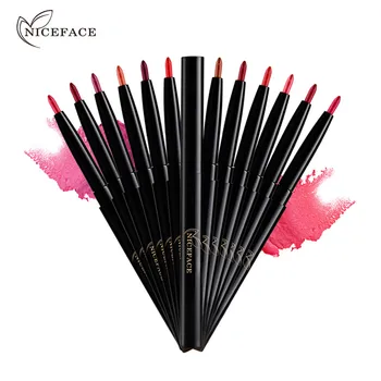 

NICEFACE Lip Liner Beautifying the Shape of Lips Waterproof Long Lasting Natural Nutritious Matte Rotatable Lip Pencil Maquiagem