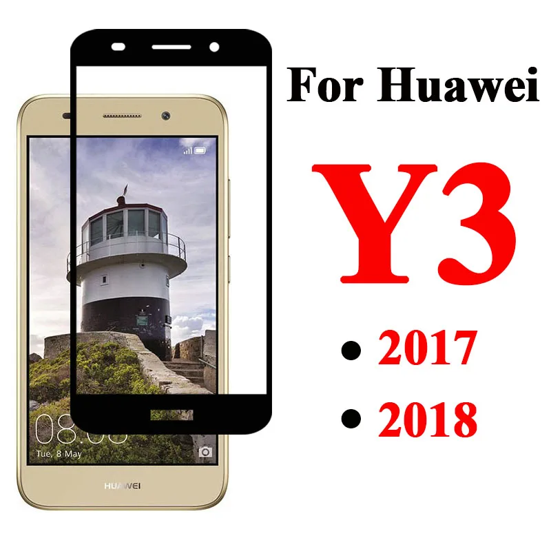 Защитное стекло для Huawei Y3 2017 2016 Verre Tremp закаленное Huaweii Y 3 лист защитная пленка