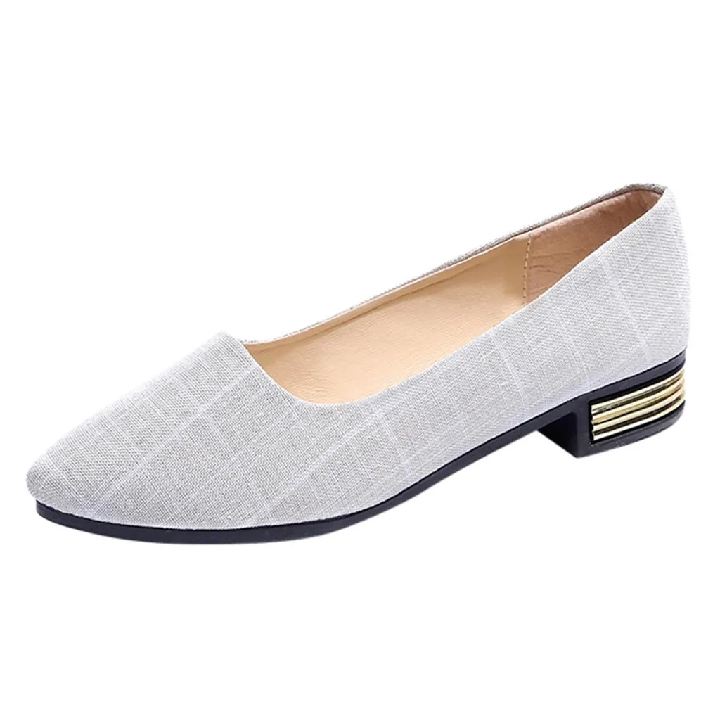 SAGACE/лоферы Летняя женская обувь с острым носком в мелкую клетку Los zapatos Модные