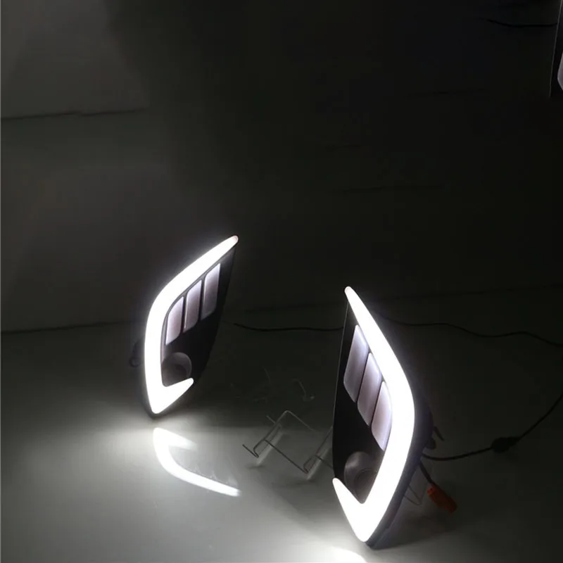 

ShenLao Waterproof Car DRL LED Daytime Running Light Fog Lamps Turn Signal lamps car accessories For Mazda CX-4 cx4