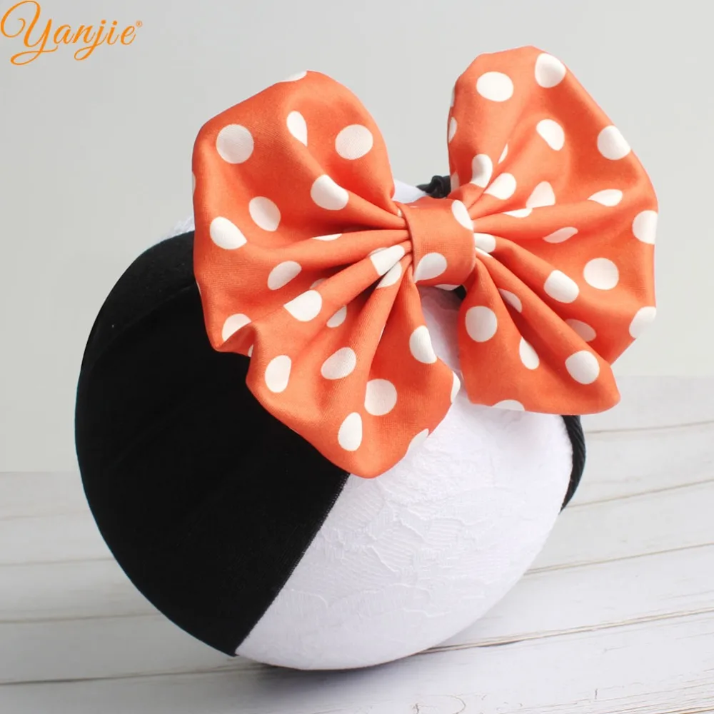 

Classical Halloween Velvet Headband Big 5" Hair Bow Wide headband Spring 2019 New Kids Girl Festival Hair Accessories Headwrap