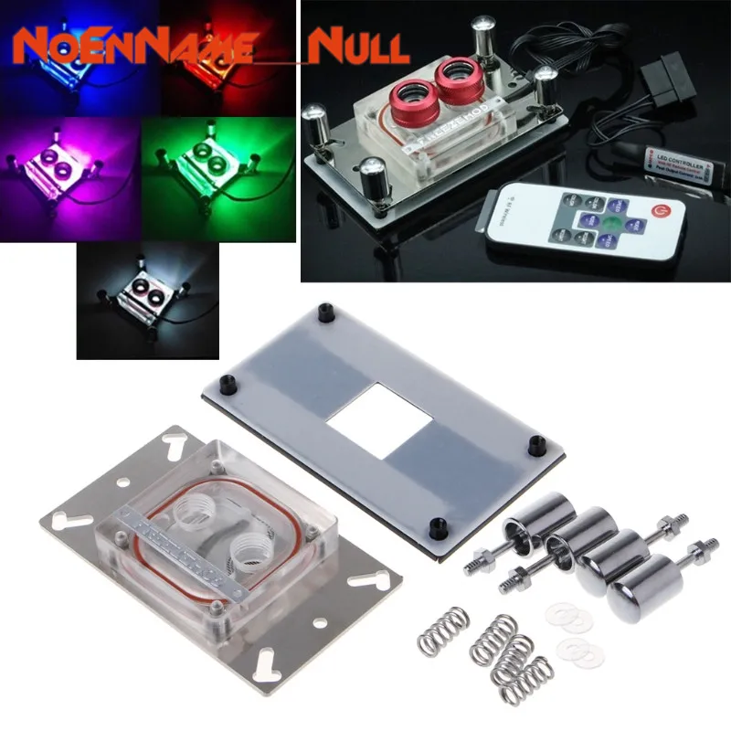 Cpu cooler water Cooling accessories CPU Acrylic Top Water Cooling Block Sprayable Liquid Block With Channel for AMD