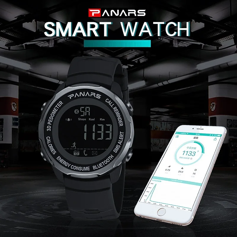 Waterproof Smart Watch Call Reminder Fashion Sports Men's Watch Bluetooth Photo Step Electronic Watch