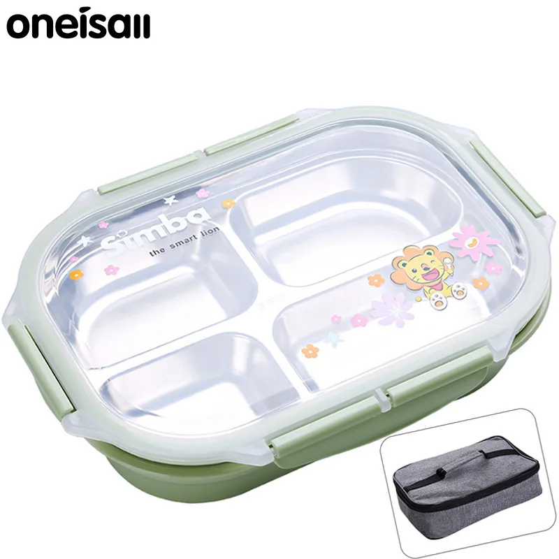 Нержавеющая сталь ланч бокс для детей термальность контейнер для еды подогревом Bento box Портативный Пикник Посуда для хранения 1000 мл
