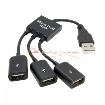 

10PCS/USB 2.0 to 3 Ports Hub Cable Bus power For Laptop Notebook PC