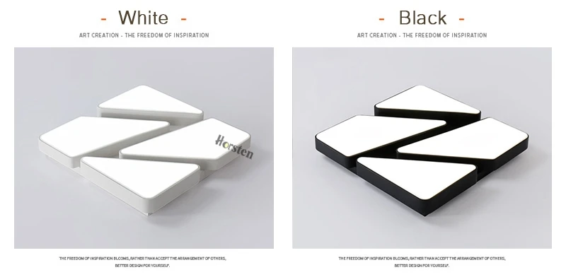 Horsten Modern Creative Acrylic LED Ceiling Lights For Living Room Bedroom Minimalist Black White Ceiling Lamp LED Home Lighting (11)