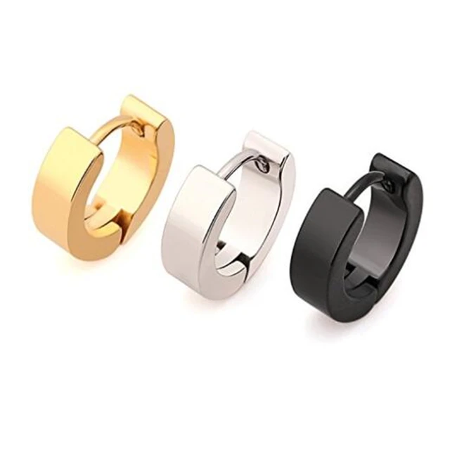 Hoop Earring Uni Cool Earrings Man Ear Jewelry Woman Fashion Hoop Earring Uni Cool Earrings Man Ear Jewelry Woman Fashion Hip Pop Rock Round