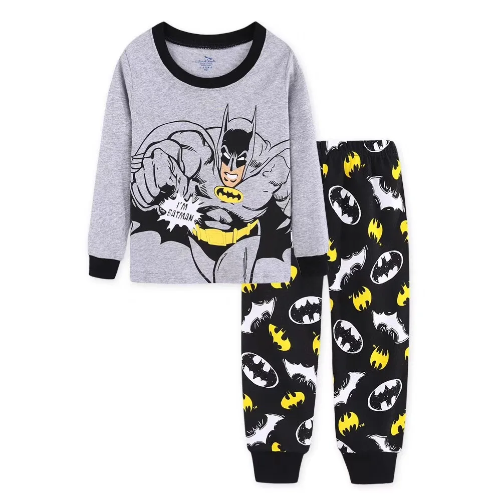 New Kids Pajamas Set Cartoon Airplane Cotton Pyjamas Tops+Pants 2 Pieces Children Pjs Boys Clothing Set 2-7 Years - Цвет: 20