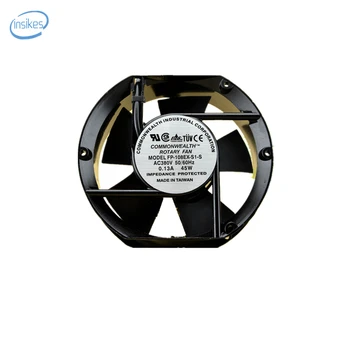 

FP-108EX-S1-S Double Ball Bearing Cabinet Cooling Fan AC 380V 0.13A 45W 3500RPM 17251 17cm 172*150*51mm 2 Wires
