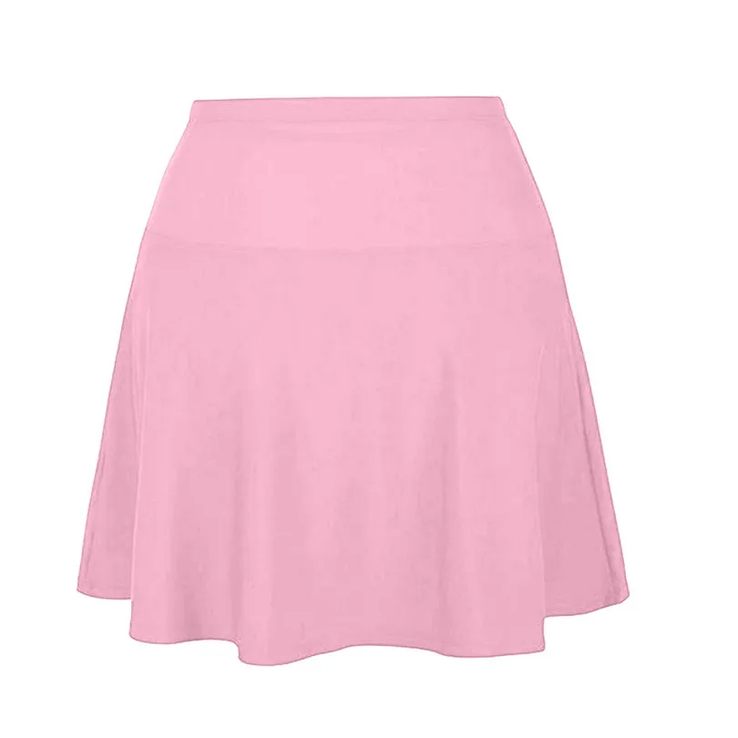 2019 New Summer Women High Waist Swim Bottom Athletic Swimpant Swimsuits Tankini Mini Skirt With Panty #E01 (24)