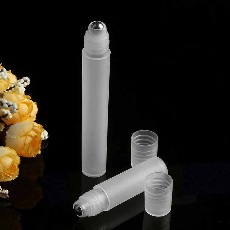 5ml/10ml Empty Perfume Roll Roller Ball Bottle On Plastic Stainless Steel Liquids Oil Container Refillable Bottles Holders New