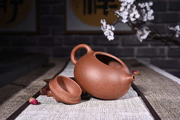 Керамический чайник высокого качества ручной работы сделать НЕОБРАБОТАННАЯ руда вниз горная глина Pomelo чайник кунгфу онлайн чайный горшок чайный набор костюм оптом