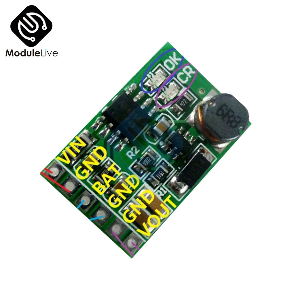 

12V 2in1 Lithium Battery Charger Boost Discharger Board DC-DC Converter Step up Module 3.7V 5V to 12VDC for IP PTZ Camera UPS