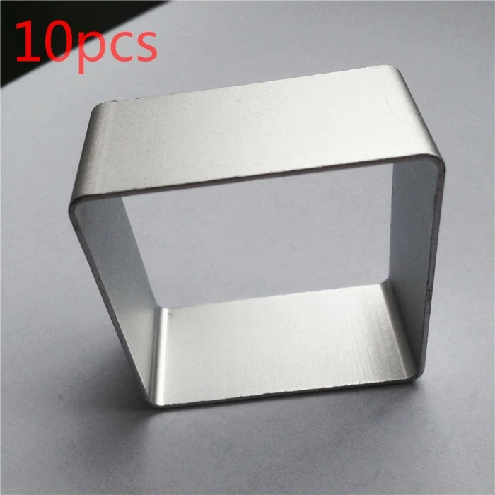 

Free Shipping 10pcs Aluminium Alloy Cookie Cutter Mold Metal Cookie Cutters Cake Mould DIY Cooking Tools Square Shaped