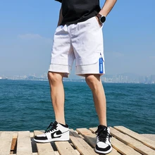 Мужские летние повседневные шорты новые модные уличные Короткие штаны хорошего качества мужские хлопковые с эластичной резинкой на талии свободные шорты Размер 5XL