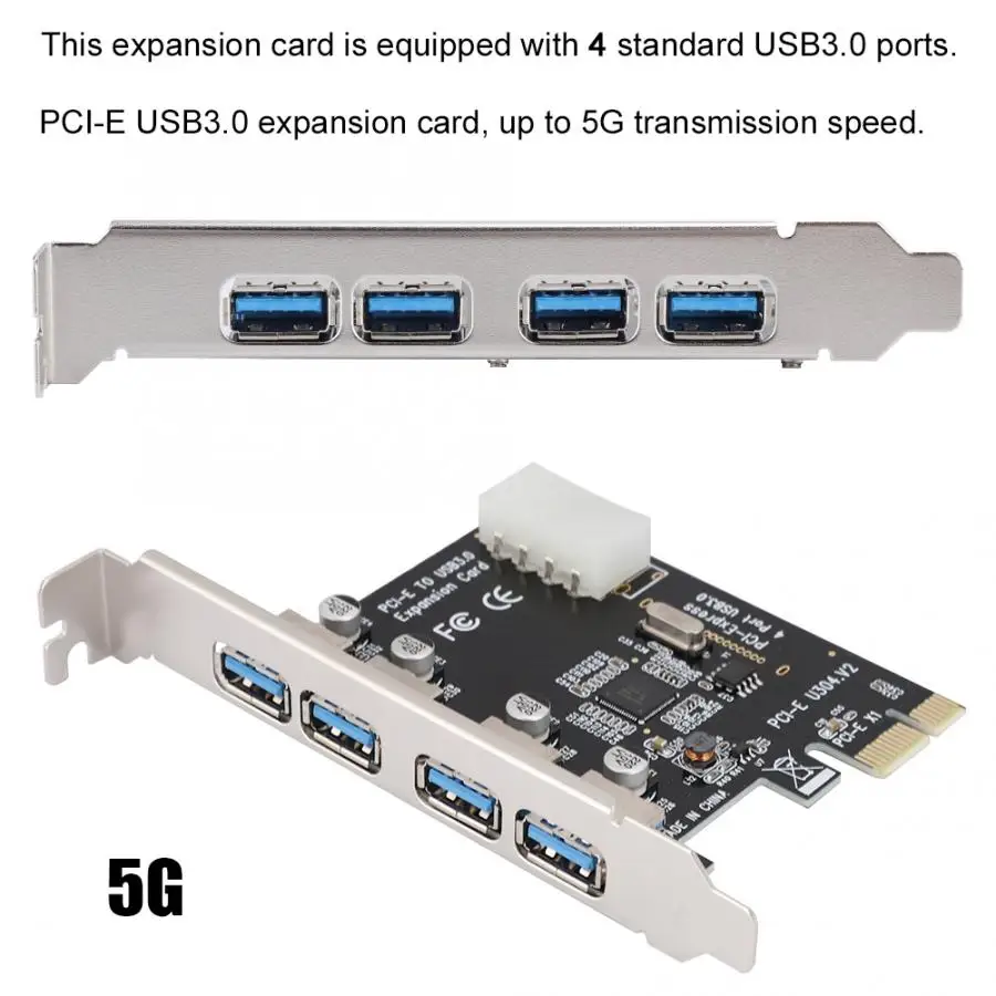 Высоко-Скорость вычислительное ядро 3,0 5 Гбит/с PCI-E на карта расширения USB 4-портовый высокое Скорость 3,0 USB для Windows 2000