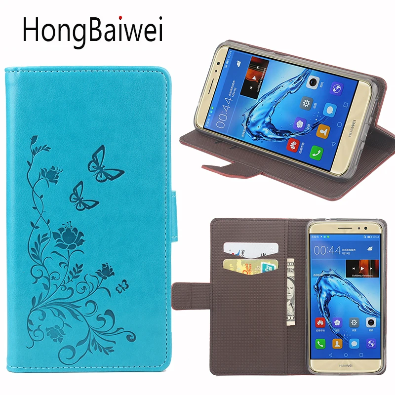

HongBaiwei Case for Huawei Maimang 5 Case 3D Printed Flower Flip Luxury Leather Wallet Phone Bag Cover for Huawei Maimang 5