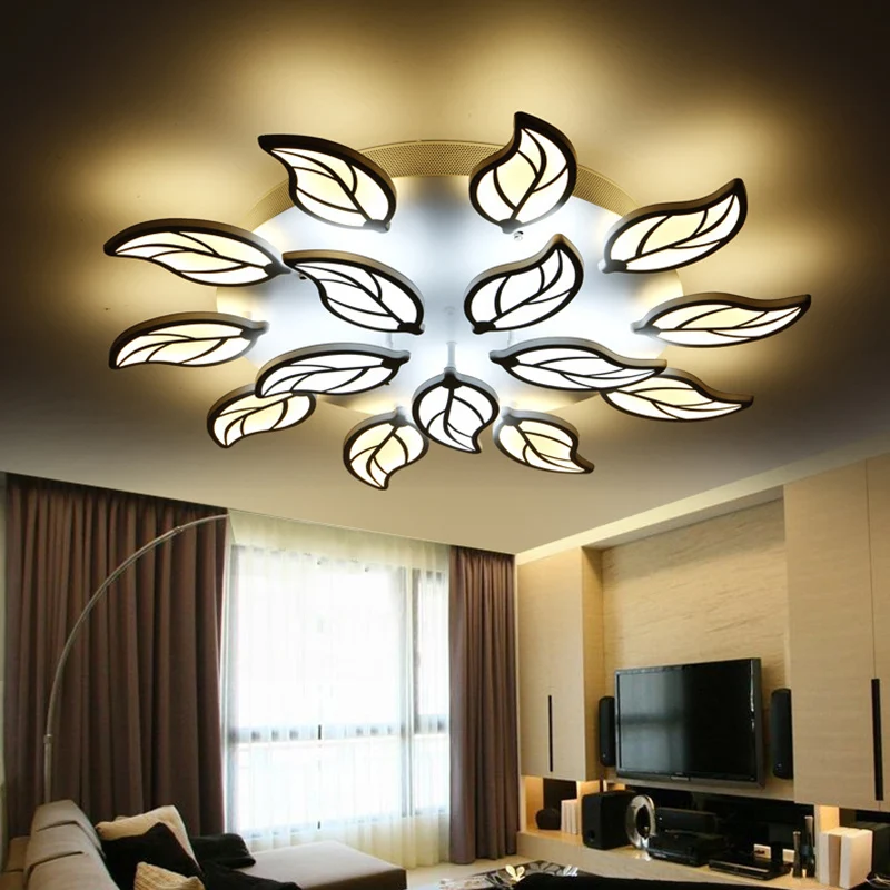 modern leaf design led ceiling lights for bedroom living ... modern leaf design led ceiling lights for bedroom living ...
