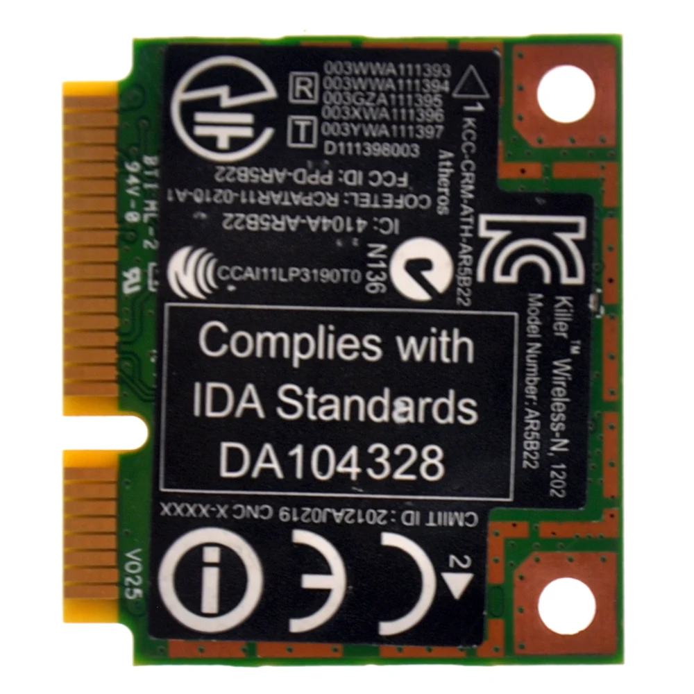 WTXUP для Atheros AR5B22 AR9462 двухдиапазонный 300 Мбит/с беспроводной мини PCI e Wi Fi адаптер PCi