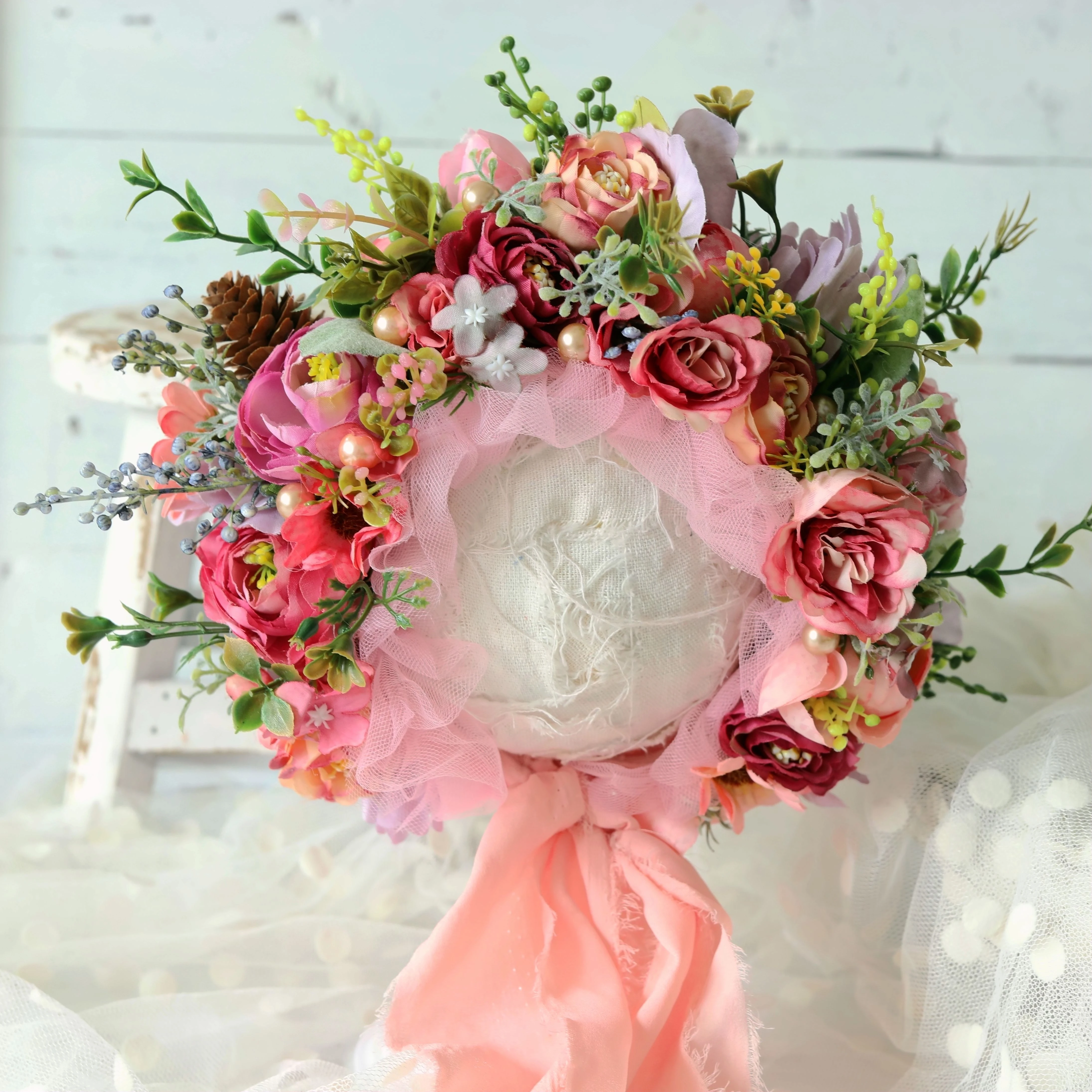 赤ちゃん用の花の花輪 3 12m ヴィンテージの新生児用アクセサリー Hats Caps Aliexpress