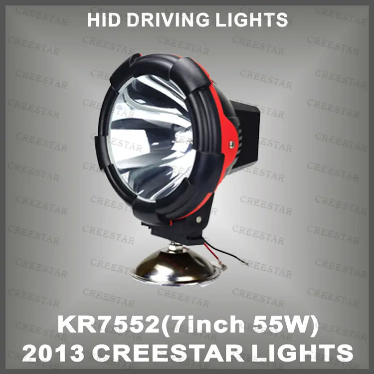 

55W 7inch 12V/24V H3 bulb 4300Lm hid work lamp HID working lights HID xenon lamp HID spot light KR7552