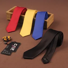 Узкий галстук однотонные Цвет цвета — красный, синий, черный классические галстуки для жениха 5 см тонкий шеи галстуки для свадьба галстук для жениха для Для мужчин Для женщин