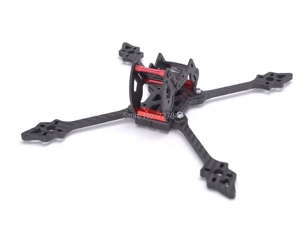 

Chopsticks 5 Inch 215mm 215 Pure Carbon Fiber Frame kit with 5mm arm and aluminum parts for FPV cross racing drone quadcopter
