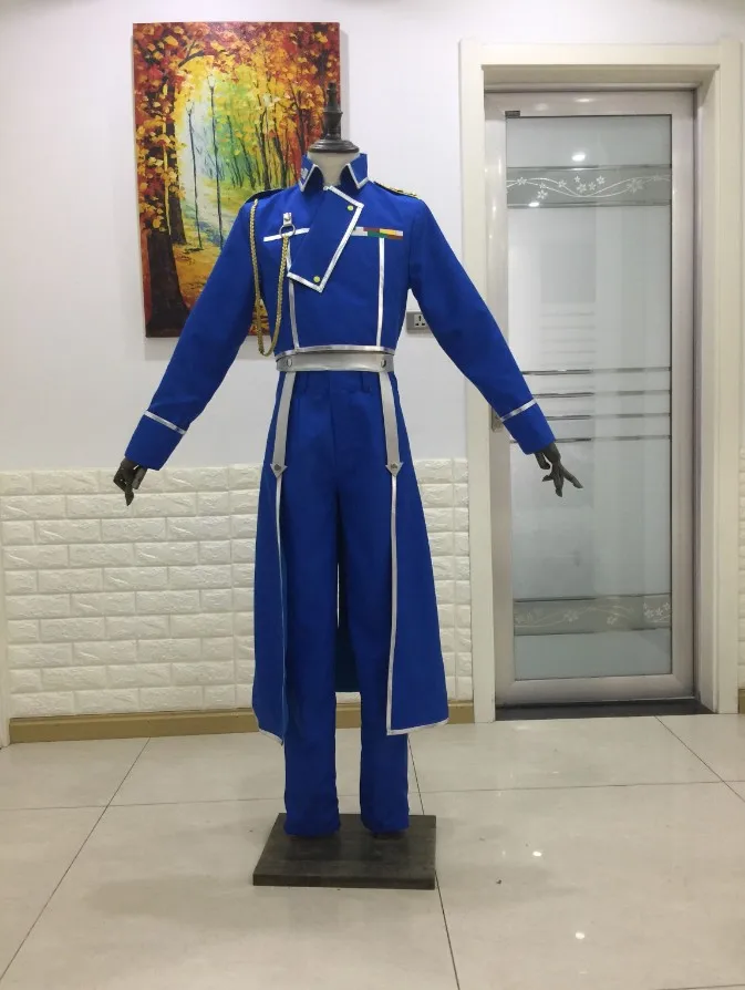 Костюм для косплея по аниме Стальной Алхимик Рой Мустанг армейская униформа