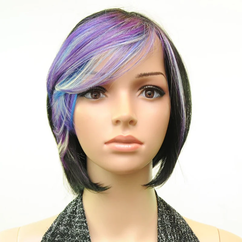 HAIRJOY, Женский синтетический парик для волос, 3 цвета, много цветов, короткие прямые парики, Термостойкое волокно, доступно 10 цветов