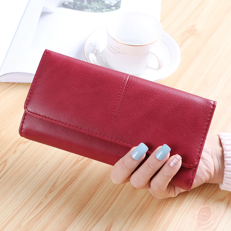

New Design Leather Wallets Women Luxury Brand Purses Woman Wallet Long Hasp Female Purse Card Holder Clutch Feminina Carteira