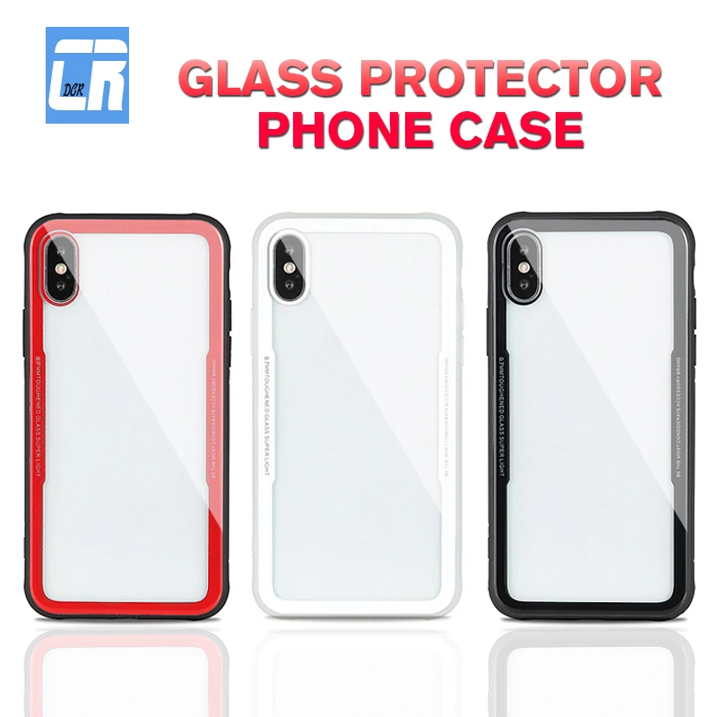 Роскошный стеклянный чехол для телефона iPhone X XR XS MAX силиконовый мягкий ТПУ
